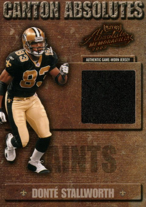 2003 Absolute Memorabilia Canton Absolutes Jersey #10 Donte Stallworth