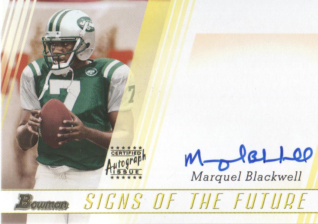 2003 Bowman Signs of the Future Autographs #SFMB Marquel Blackwell M
