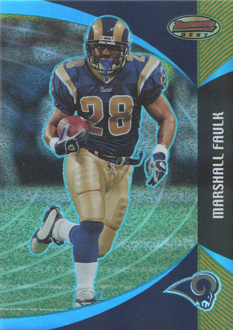 2003 Bowman's Best Blue #80 Marshall Faulk