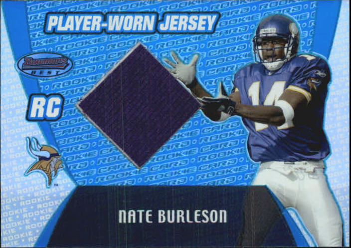 2003 Bowman's Best Blue #102 Nate Burleson JSY
