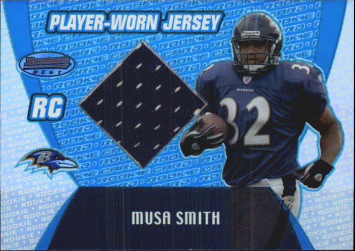 2003 Bowman's Best Blue #103 Musa Smith JSY