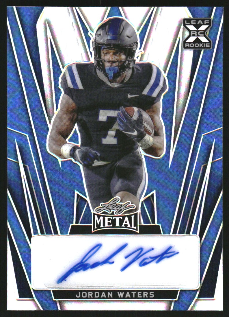 2024 Leaf Metal Autographs Prismatic Blue #BAJW1 Jordan Waters