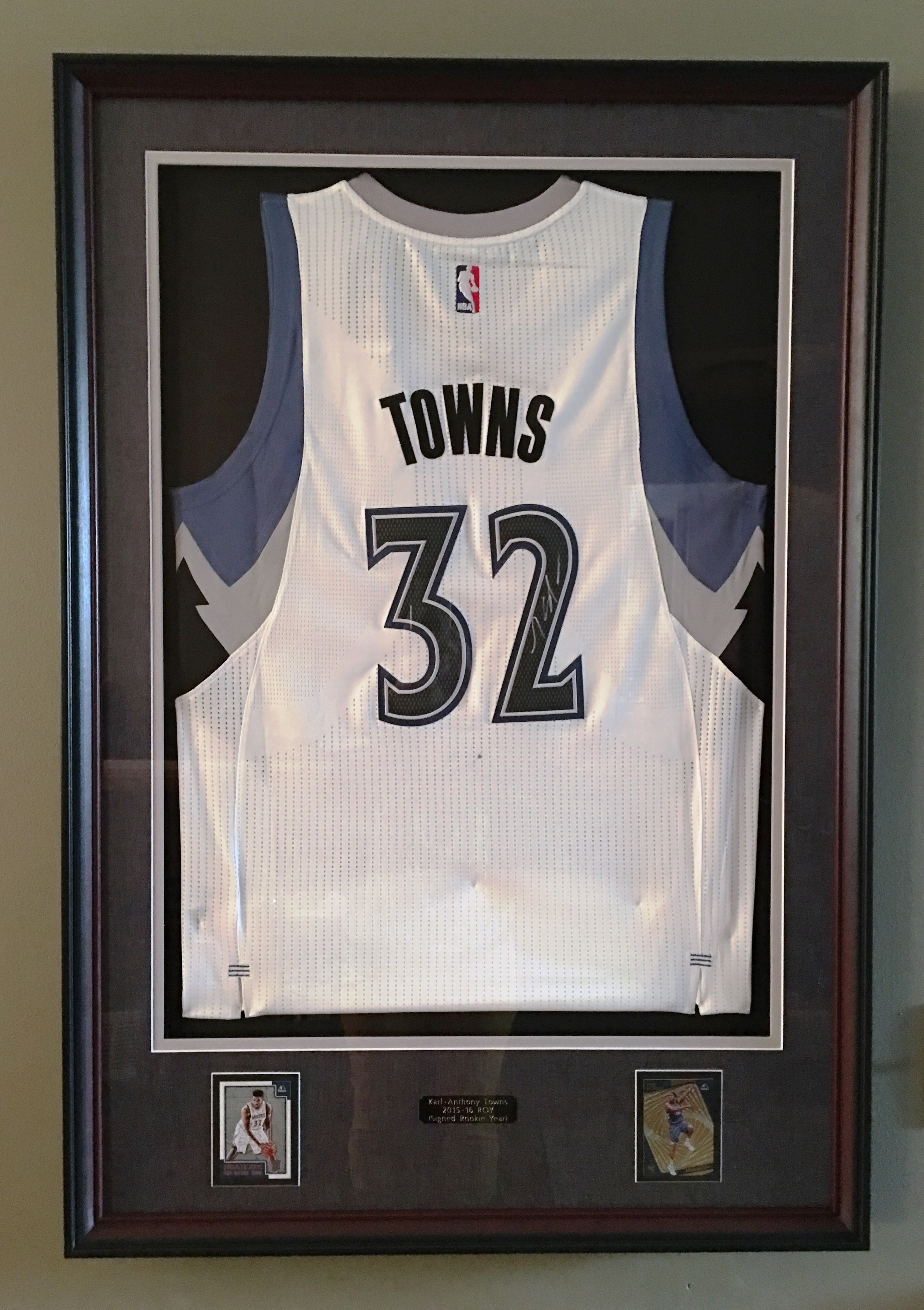 Karl-Anthony Towns Framed Autographed 