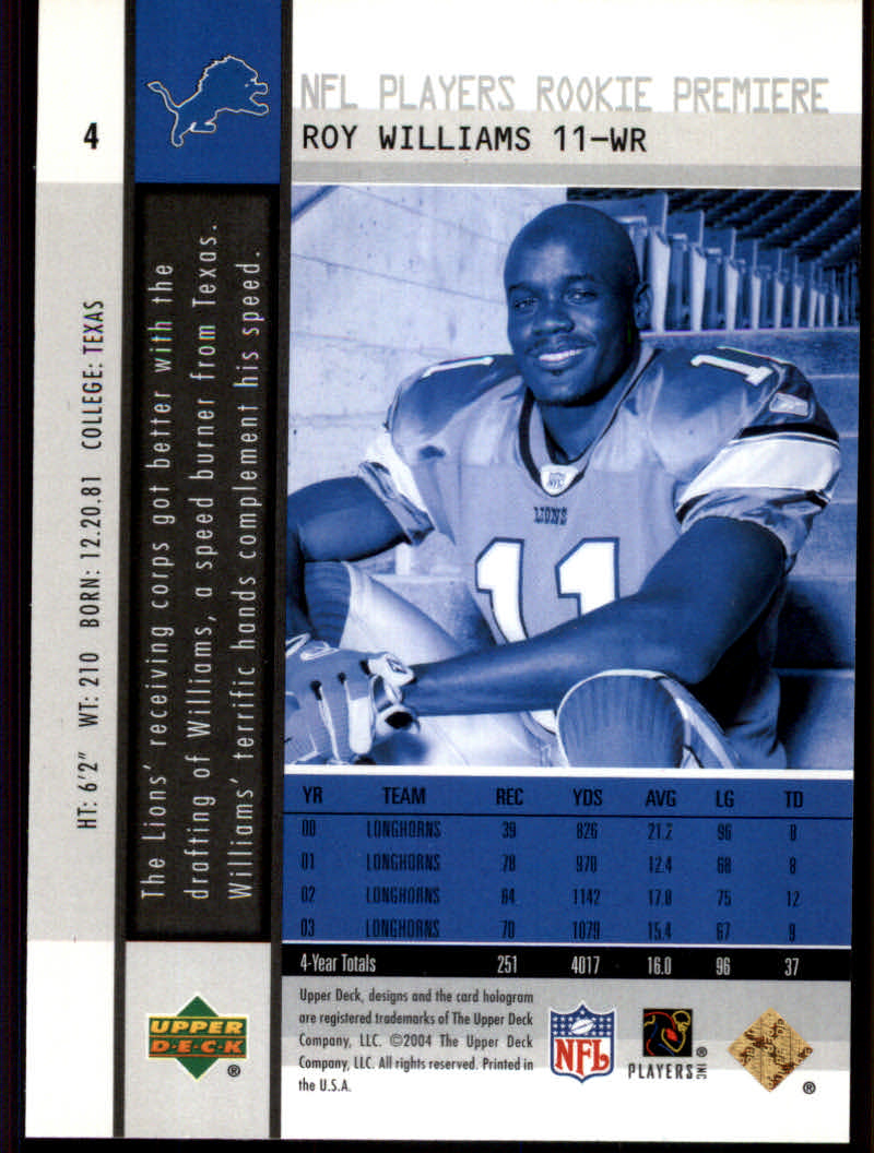 2004 Upper Deck Rookie Premiere Football "Gold" Parallel Cards - Picture 3 of 11