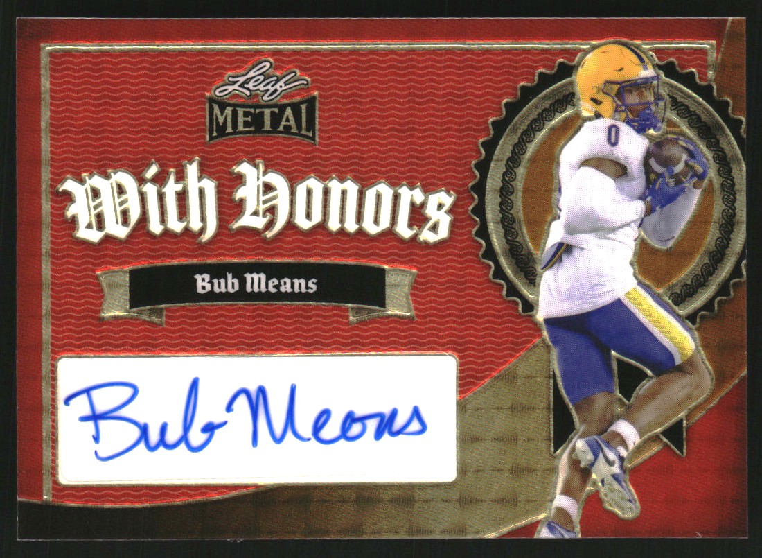 2024 Leaf Metal With Honors Autographs Red Flood #WHBM1 Bub Means