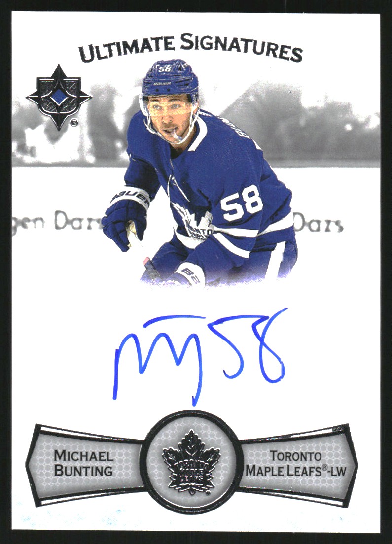 2022-23 Ultimate Collection Ultimate Signatures #USMB Michael Bunting