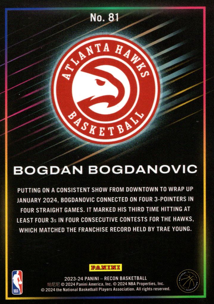 2023-24 Panini Recon Basketball Card Pick (Base)