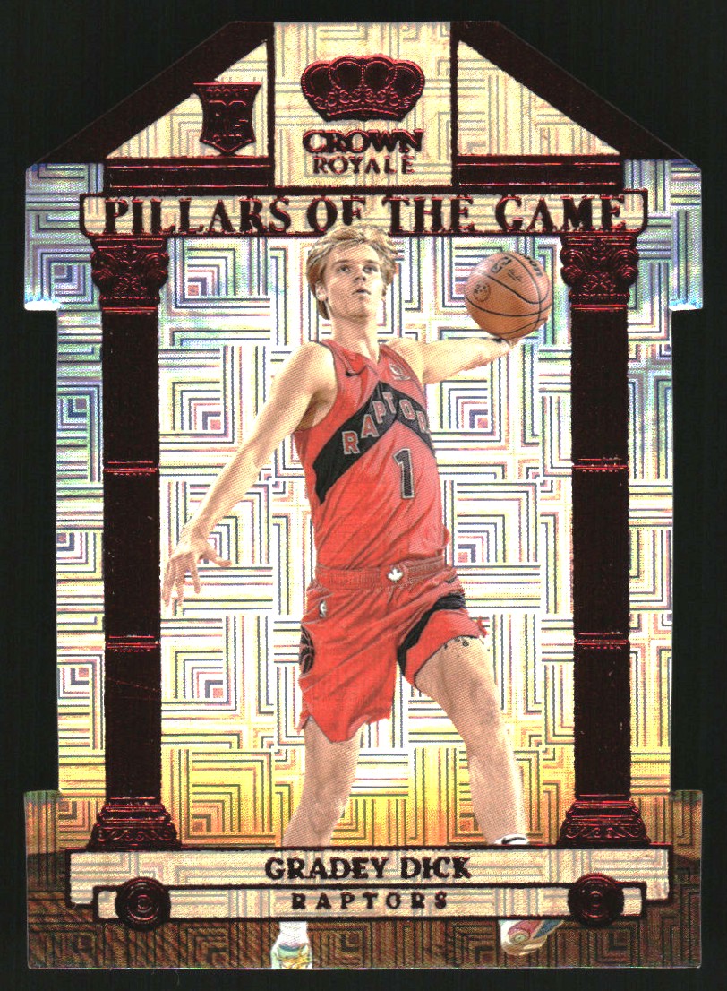 2023-24 Crown Royale Pillars of the Game International Red #5 Gradey Dick