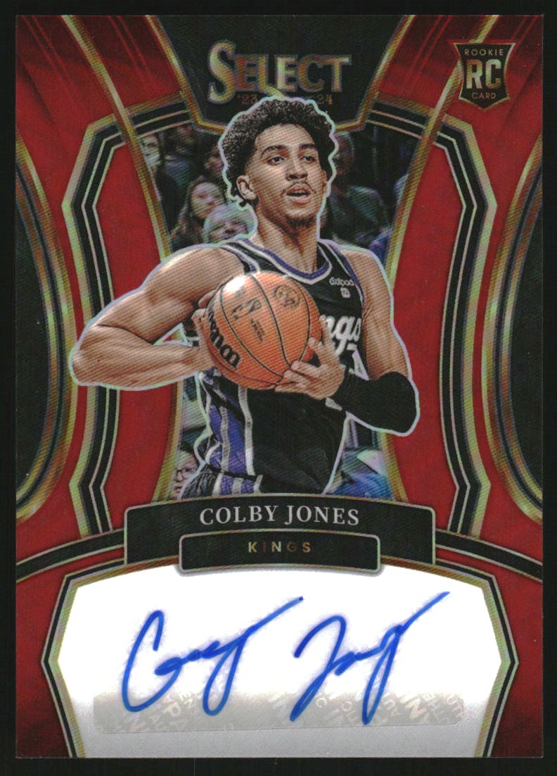 2023-24 Select Rookie Signatures Red Prizms #6 Colby Jones