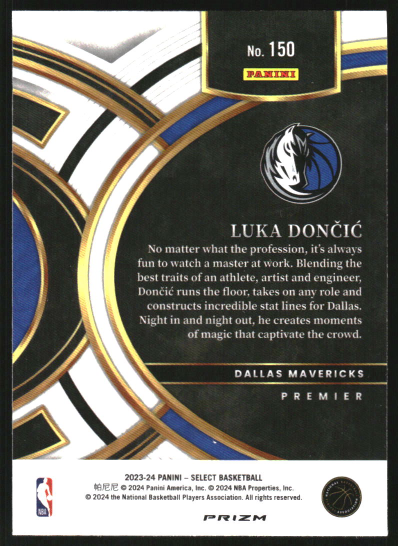 2023-24 Select Prizms Green White Purple #150 Luka Doncic