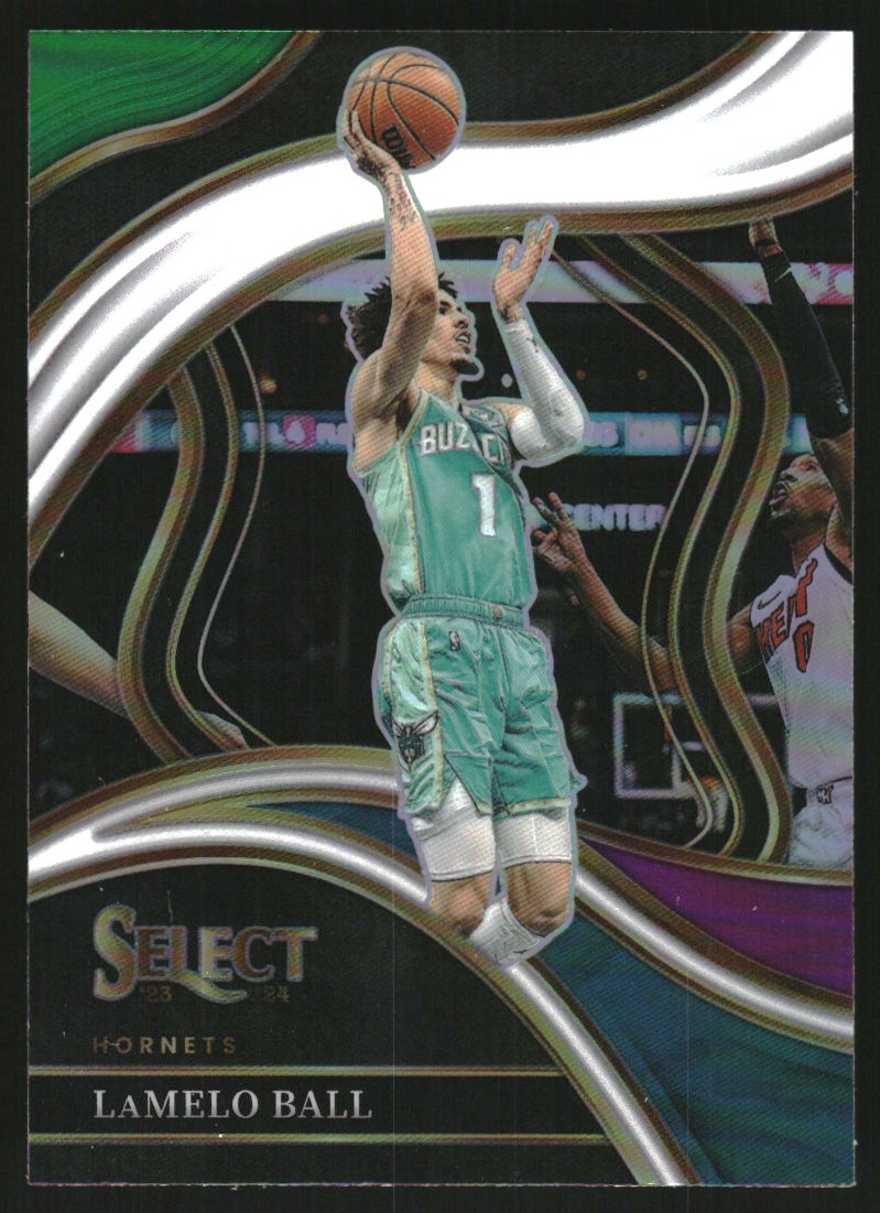 2023-24 Select Prizms Green White Purple #253 LaMelo Ball