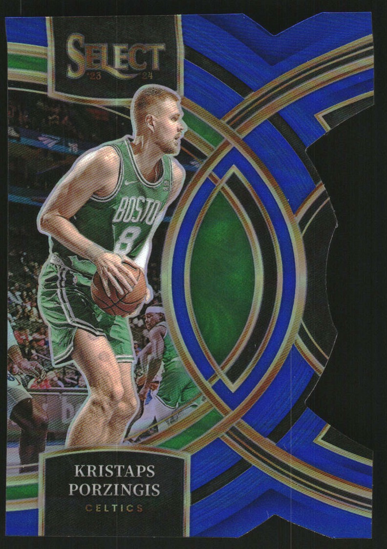 2023-24 Select Prizms Blue Die-Cut #139 Kristaps Porzingis
