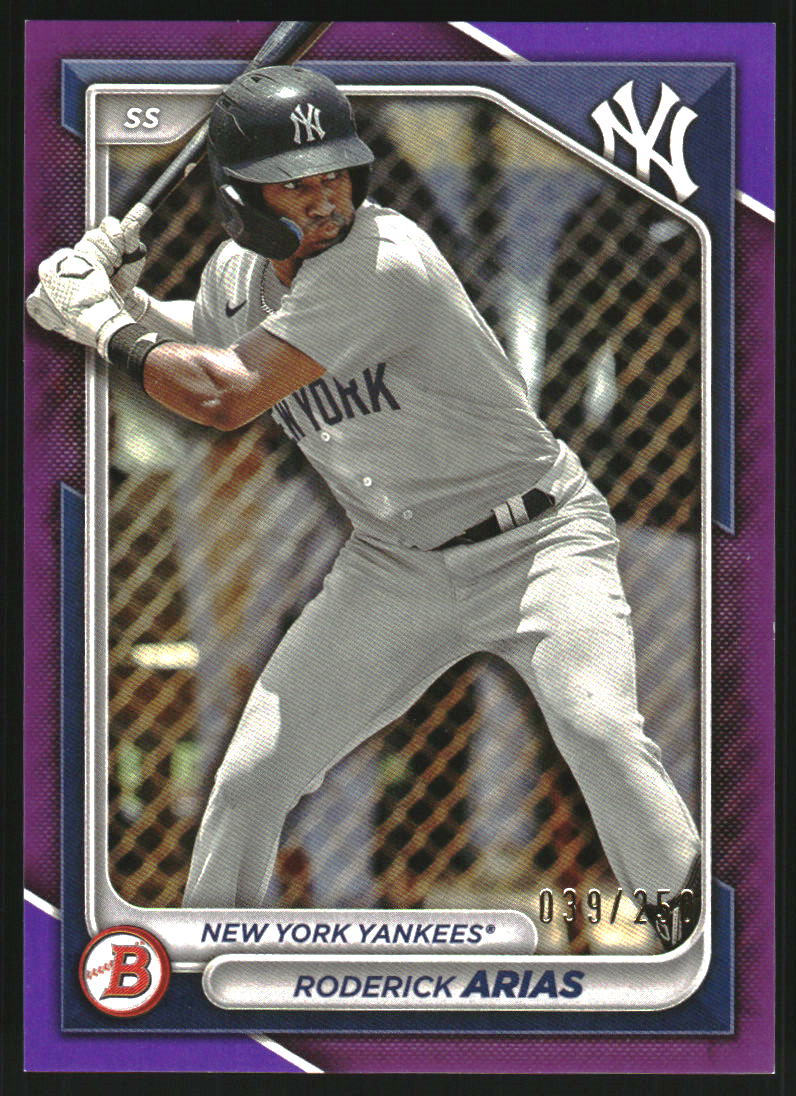2024 Bowman Prospects Purple #BP100 Roderick Arias /250