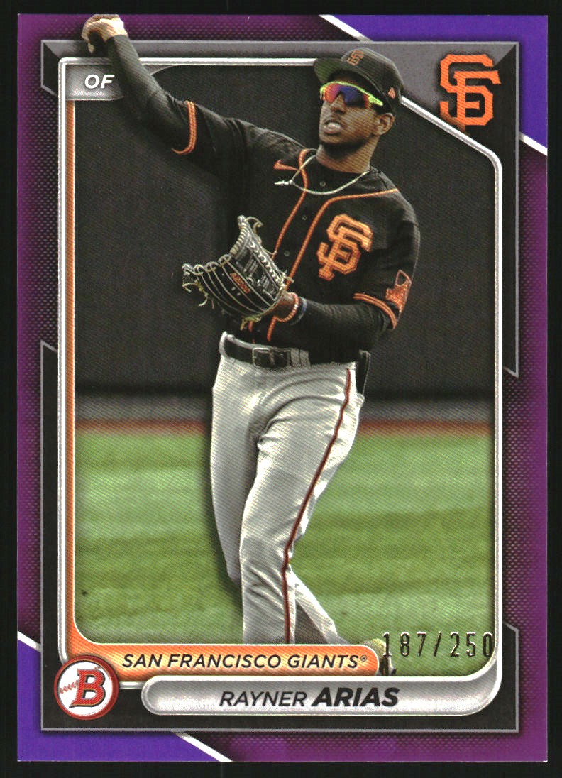 2024 Bowman Prospects Purple #BP127 Rayner Arias