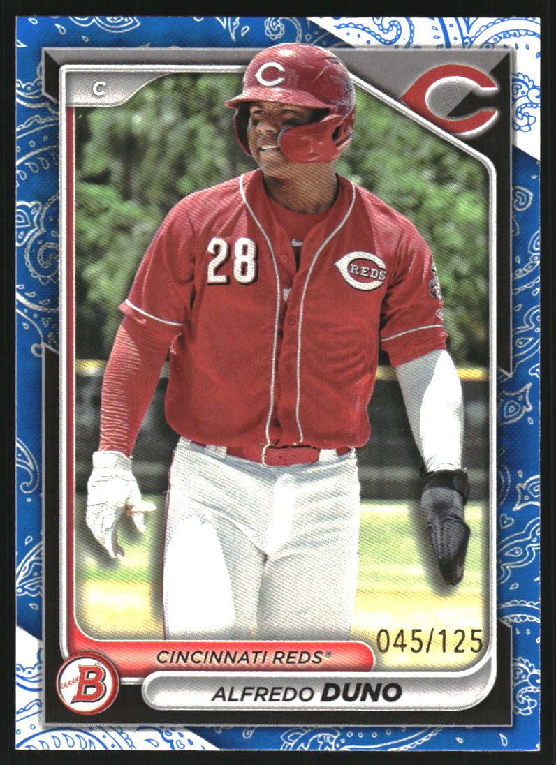 2024 Bowman Prospects Blue Pattern #BP51 Alfredo Duno /125