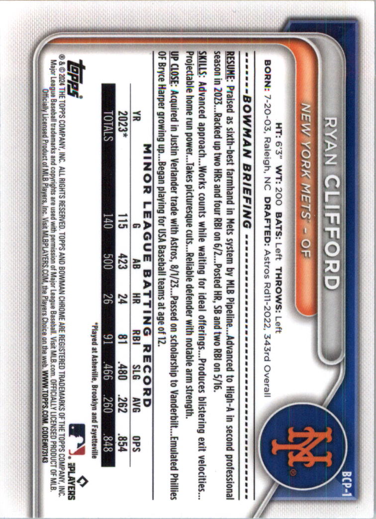 2024 Bowman Chrome Prospects Lunar Glow Refractors Baseball Card Pick (Inserts) - Picture 3 of 171