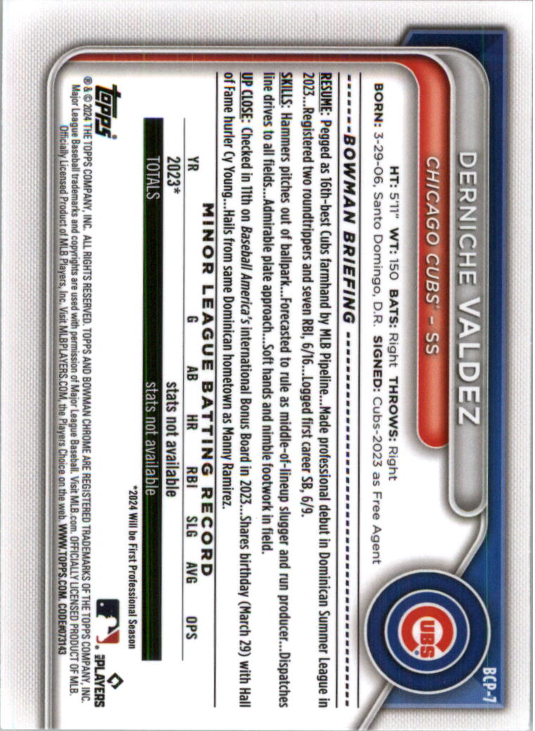2024 Bowman Chrome Prospects Lunar Glow Refractors Baseball Card Pick (Inserts) - Picture 13 of 171