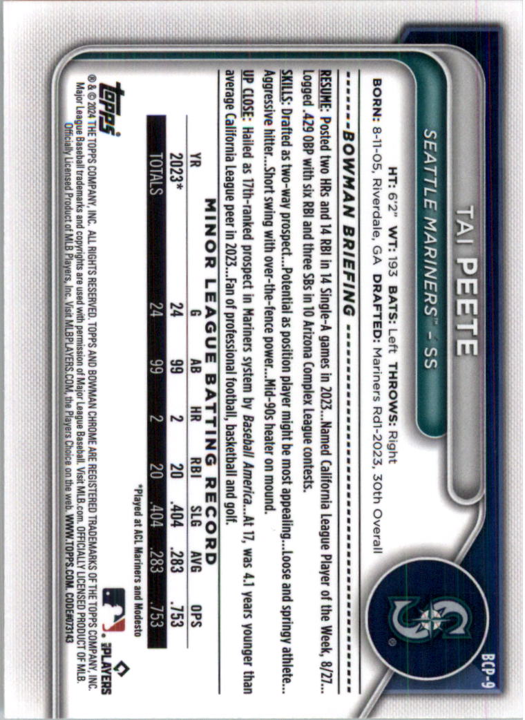 2024 Bowman Chrome Prospects Lunar Glow Refractors Baseball Card Pick (Inserts) - Picture 17 of 171
