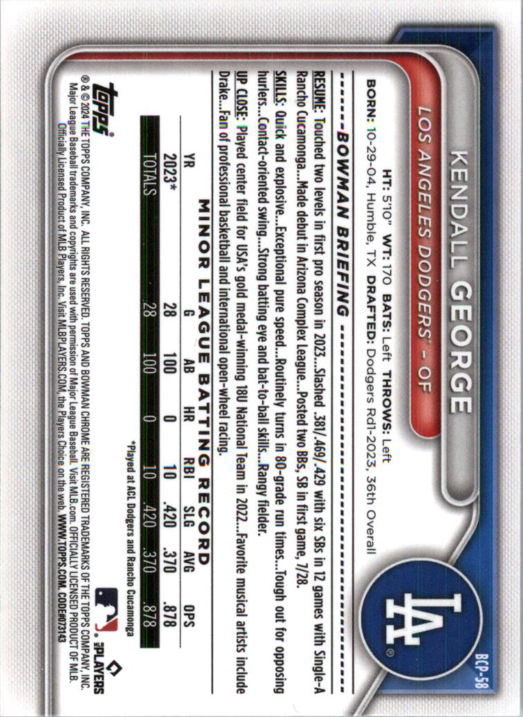 2024 Bowman Chrome Prospects Lunar Glow Refractors Baseball Card Pick (Inserts) - Picture 74 of 171