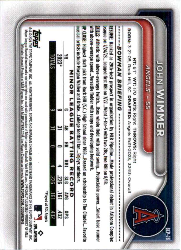 2024 Bowman Chrome Prospects Lunar Glow Refractors Baseball Card Pick (Inserts) - Picture 94 of 171