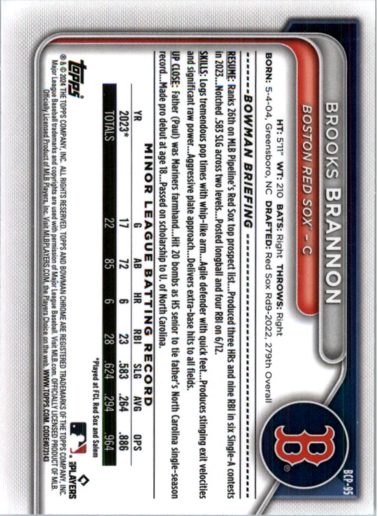 2024 Bowman Chrome Prospects Lunar Glow Refractors Baseball Card Pick (Inserts) - Picture 116 of 171