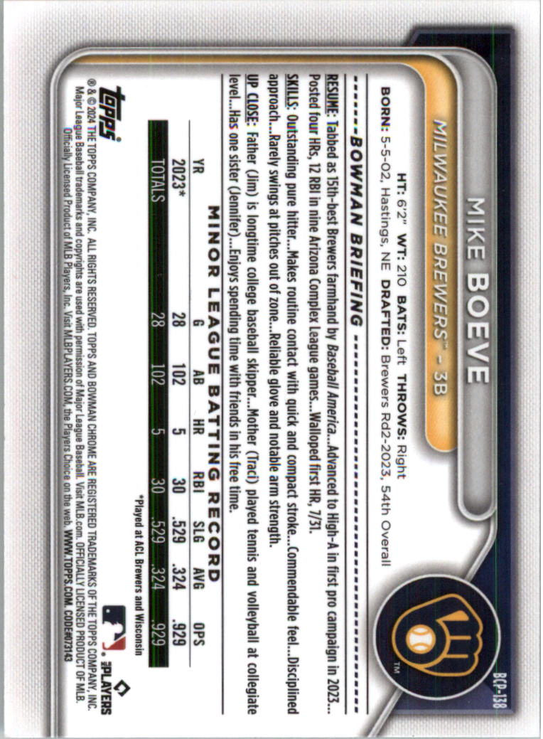 2024 Bowman Chrome Prospects Lunar Glow Refractors Baseball Card Pick (Inserts) - Picture 165 of 171