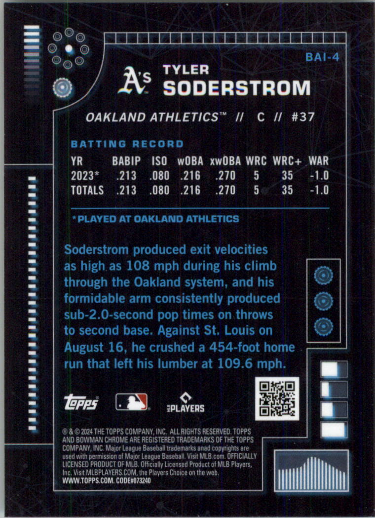 2024 Bowman Chrome Bowman AI Baseball Card Pick (Inserts) - Bild 9 von 39