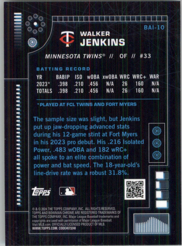 2024 Bowman Chrome Bowman AI Baseball Card Pick (Inserts) - Bild 21 von 39