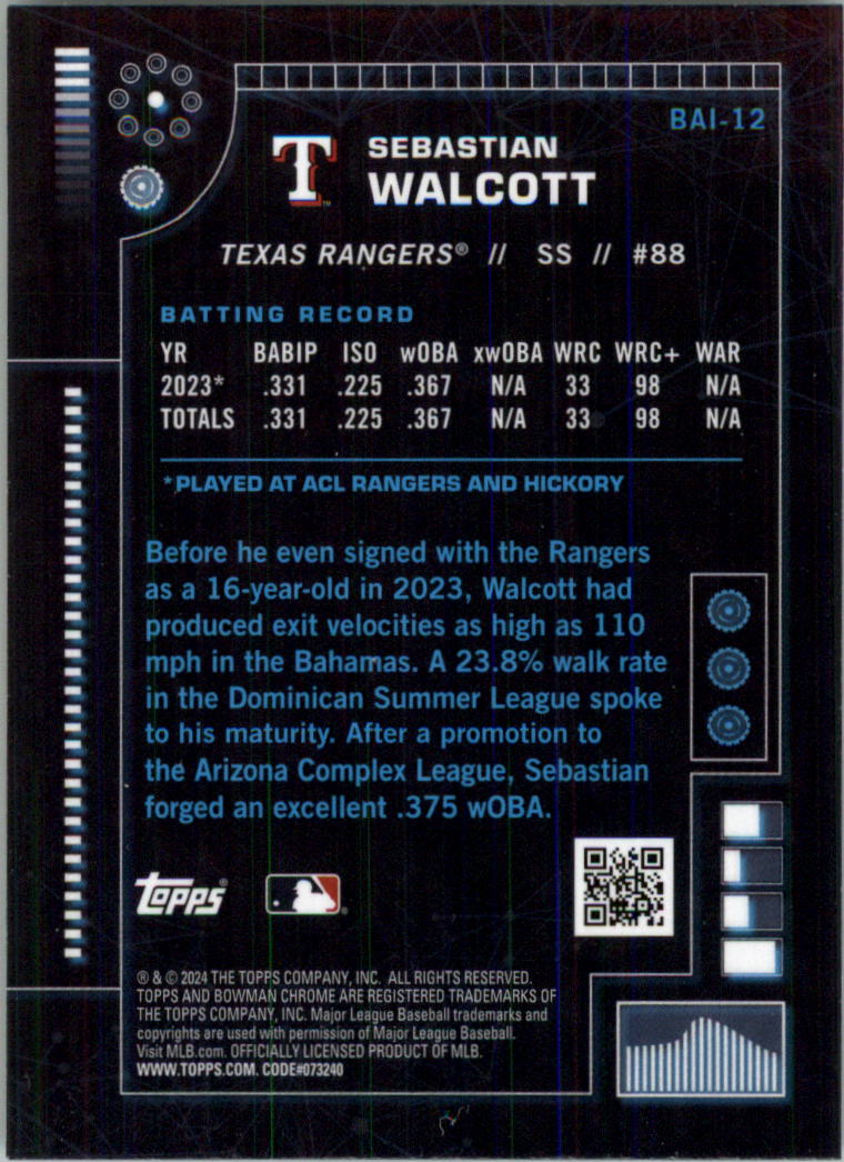 2024 Bowman Chrome Bowman AI Baseball Card Pick (Inserts) - Bild 25 von 39