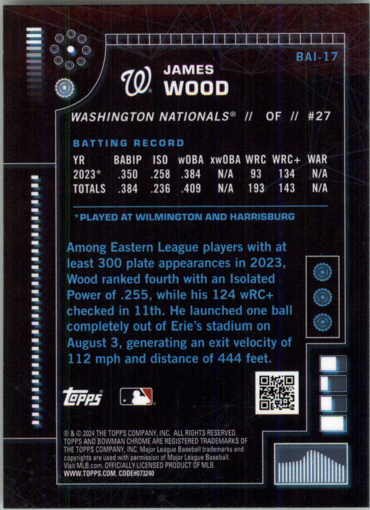 2024 Bowman Chrome Bowman AI Baseball Card Pick (Inserts) - Bild 33 von 39