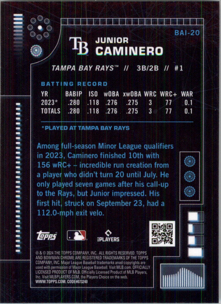 2024 Bowman Chrome Bowman AI Baseball Card Pick (Inserts) - Bild 39 von 39
