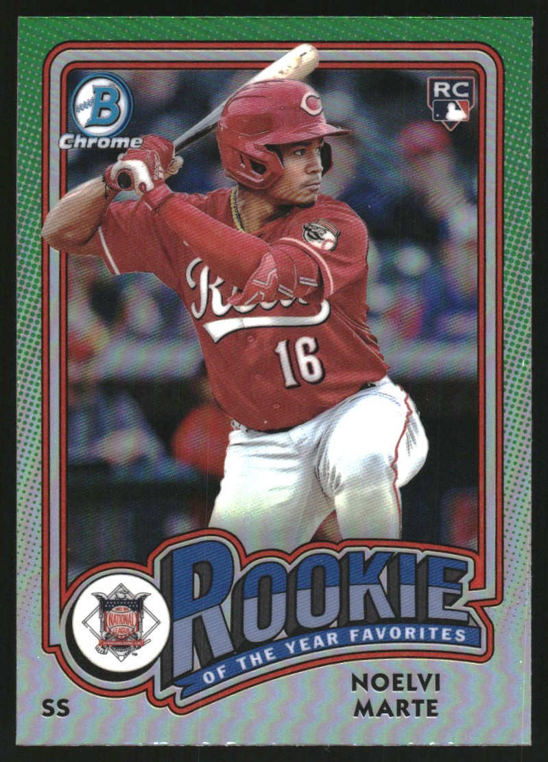 2024 Bowman Chrome Rookie of the Year Favorites #ROY4 Noelvi Marte - NM-MT