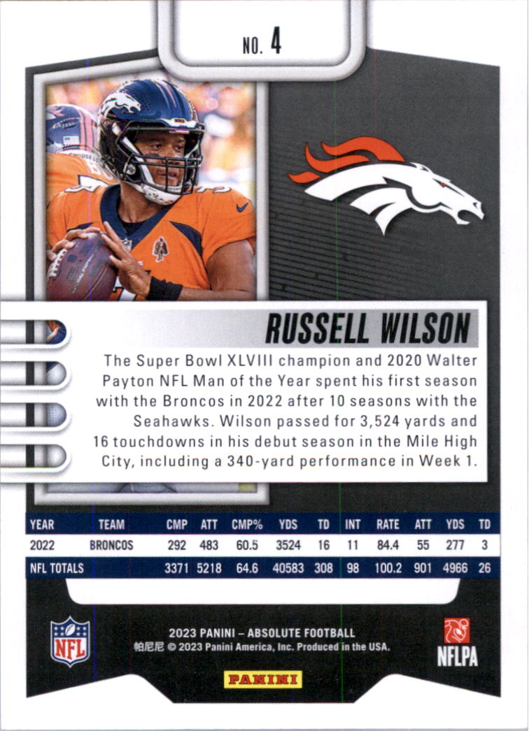 2023 Absolute Retail Football Card Pick (Base)