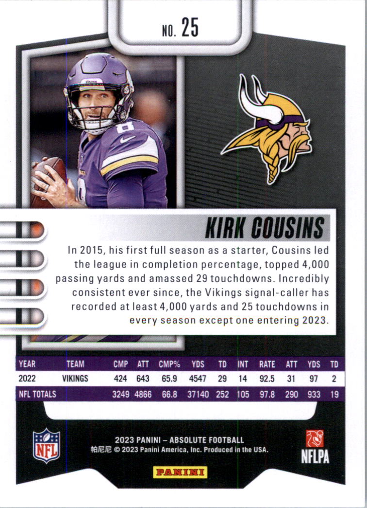 2023 Absolute Retail Football Card Pick (Base)