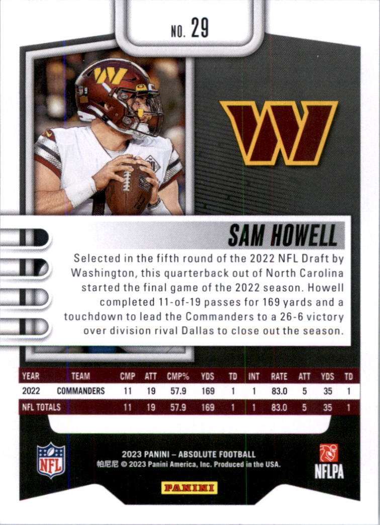 2023 Absolute Retail Football Card Pick (Base)