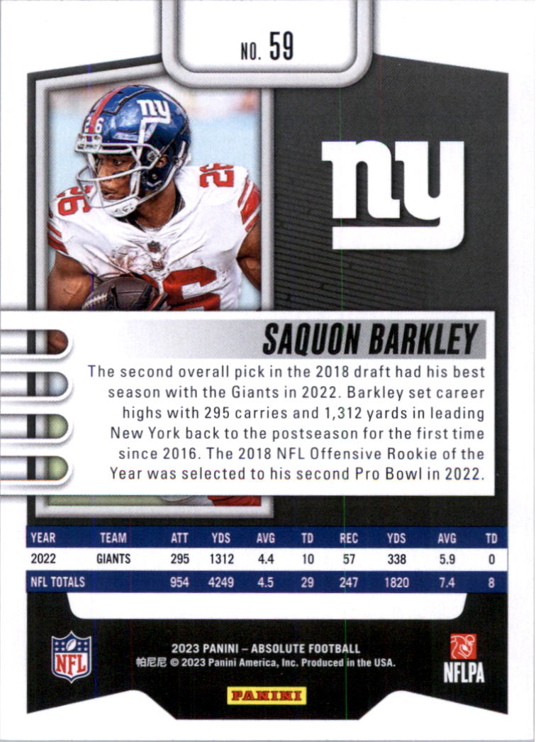 2023 Absolute Retail Football Card Pick (Base)