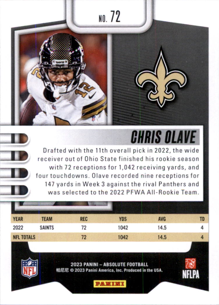 2023 Absolute Retail Football Card Pick (Base)