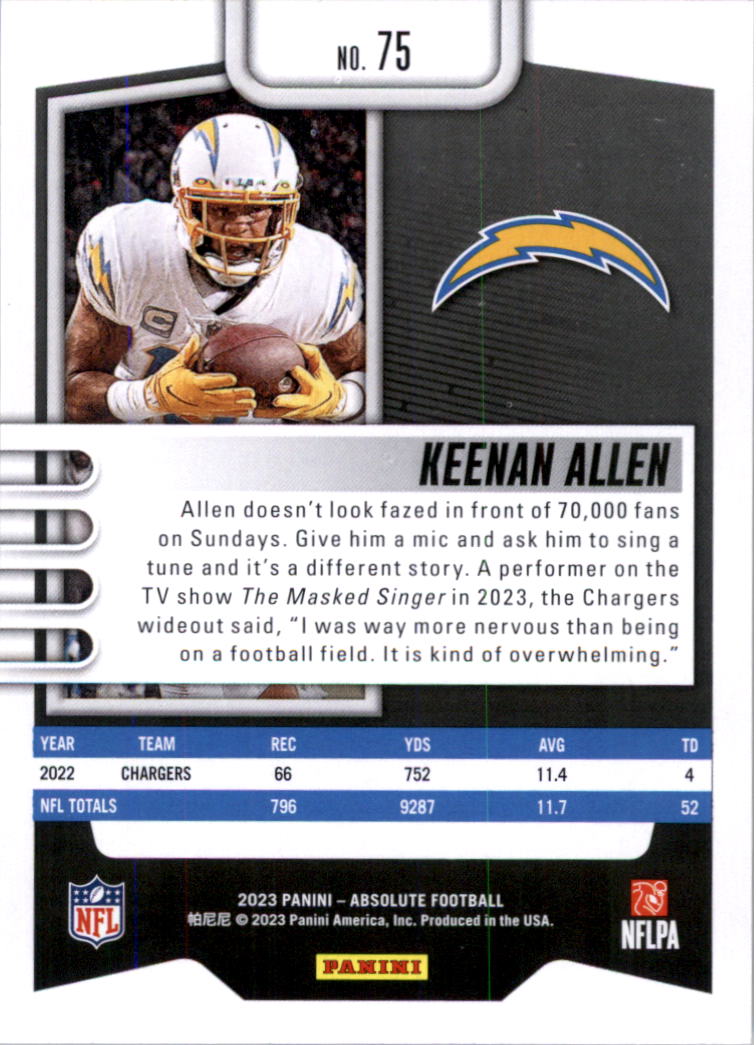 2023 Absolute Retail Football Card Pick (Base)