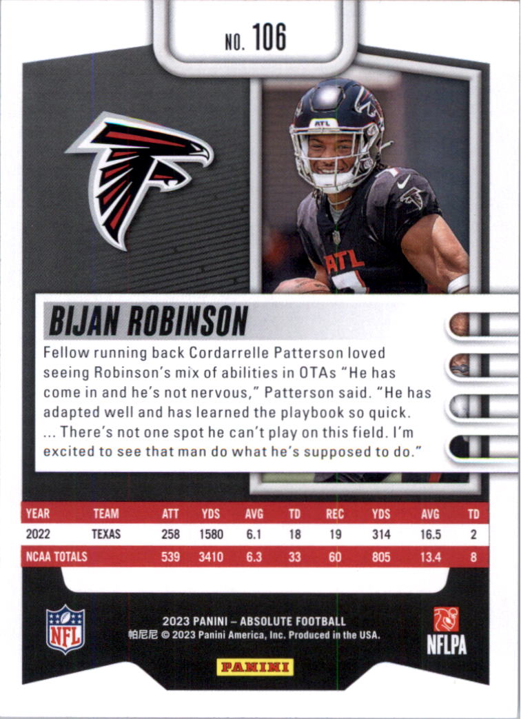 2023 Absolute Retail Football Card Pick (Base)