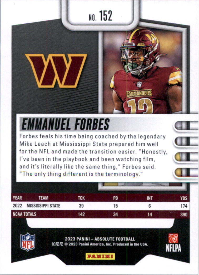 2023 Absolute Retail Football Card Pick (Base)