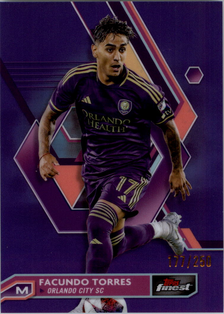 2023 Finest MLS Purple Refractors Soccer Card Pick (Inserts) - Picture 42 of 51