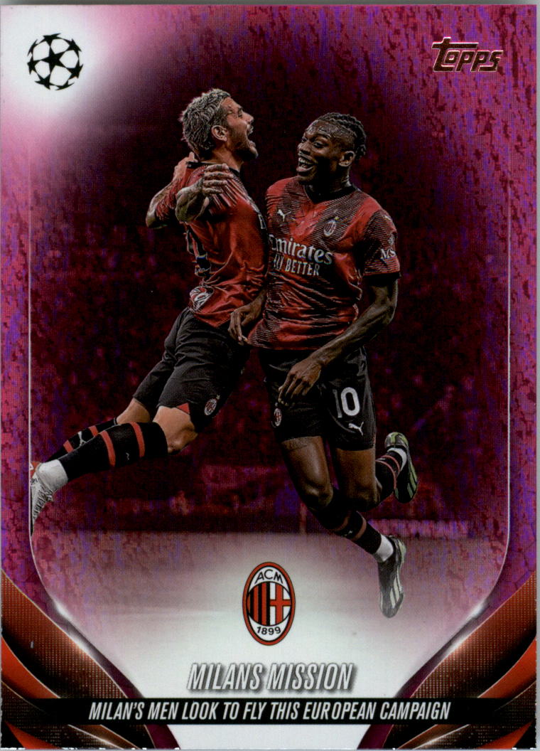 2023-24 Topps UEFA Club Competitions Pink Sparkle Soccer Card Pick (Inserts)