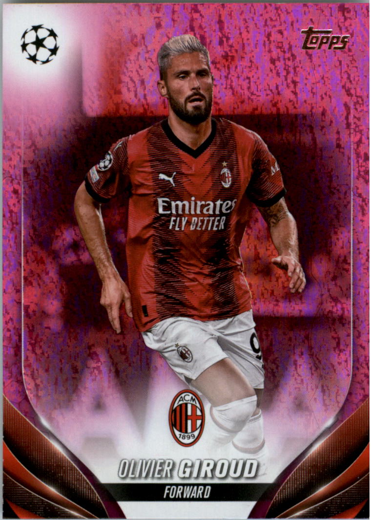 2023-24 Topps UEFA Club Competitions Pink Sparkle Soccer Card Pick (Inserts)