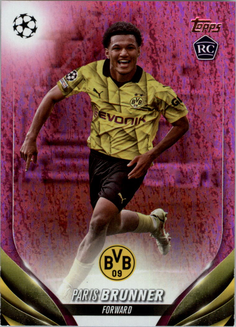 2023-24 Topps UEFA Club Competitions Pink Sparkle Soccer Card Pick (Inserts)