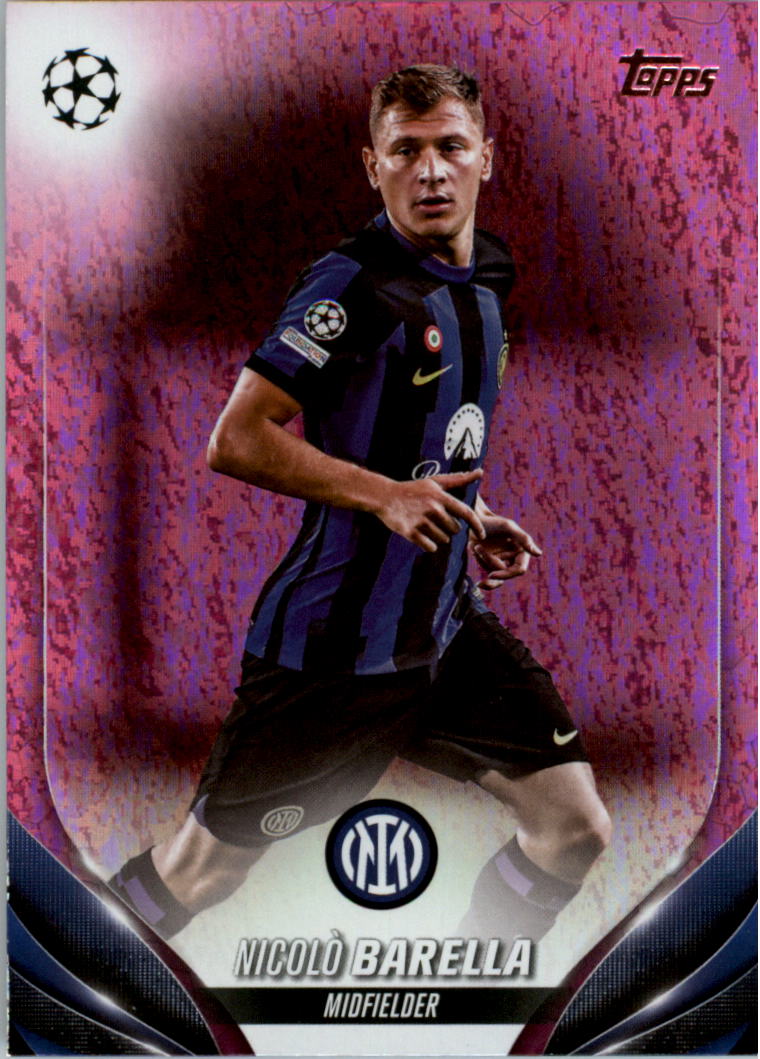 2023-24 Topps UEFA Club Competitions Pink Sparkle Soccer Card Pick (Inserts)