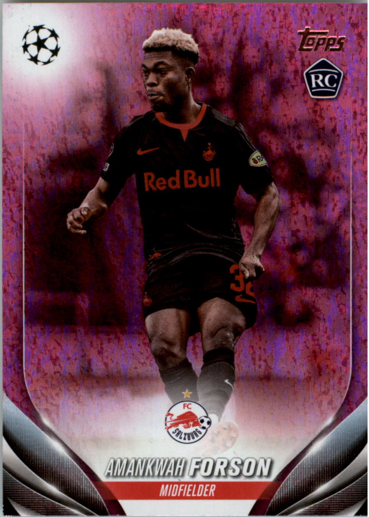 2023-24 Topps UEFA Club Competitions Pink Sparkle Soccer Card Pick (Inserts)