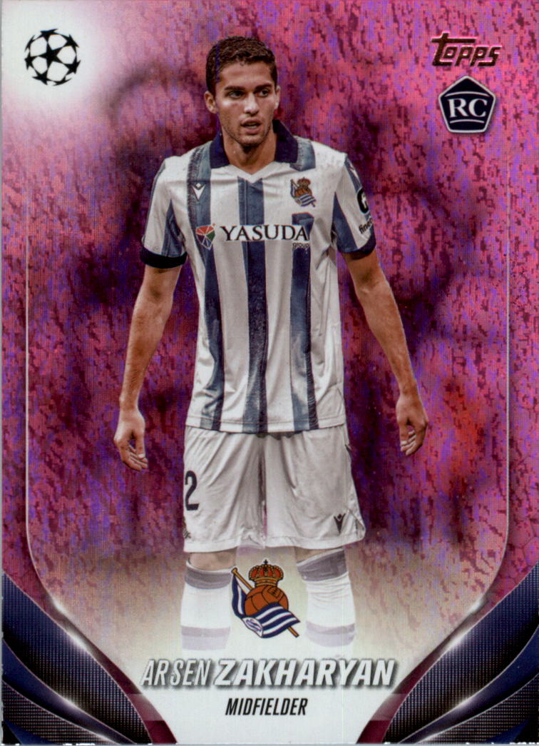 2023-24 Topps UEFA Club Competitions Pink Sparkle Soccer Card Pick (Inserts)