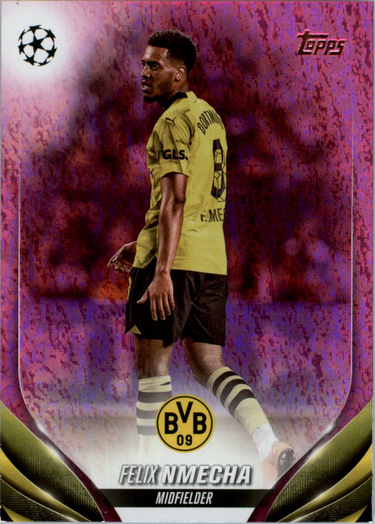 2023-24 Topps UEFA Club Competitions Pink Sparkle Soccer Card Pick (Inserts)