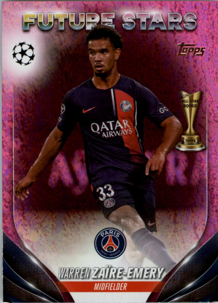 2023-24 Topps UEFA Club Competitions Pink Sparkle Soccer Card Pick (Inserts)