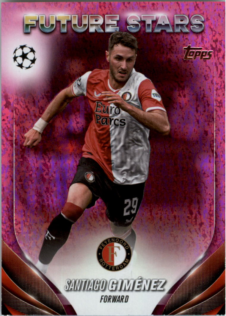 2023-24 Topps UEFA Club Competitions Pink Sparkle Soccer Card Pick (Inserts)